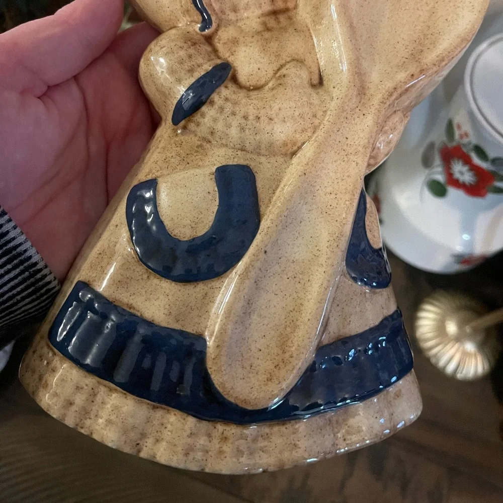 Vintage Burlap Doll Ceramic Spoon Rest